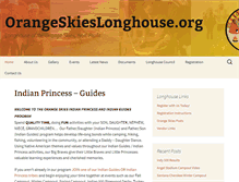 Tablet Screenshot of orangeskieslonghouse.org